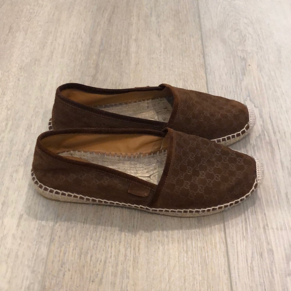 Gucci Brown Espadrilles with Woven Design - Picture 4 of 5